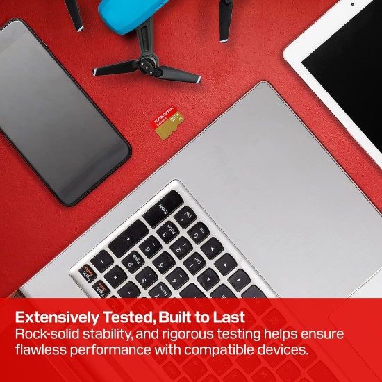 SANDISK 128GB Extreme Go microSD Card + Adapter, Up to 170MB/s Read Speeds
